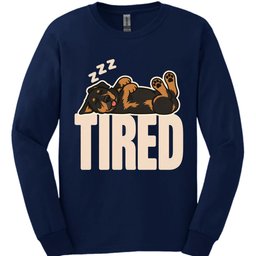Beauceron Tired Dog Long Sleeve Shirt Gift For Dog Lover