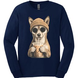 Basenji Hipster Dog Long Sleeve Shirt Gift For Dog Lover