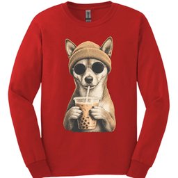 Basenji Hipster Dog Long Sleeve Shirt Gift For Dog Lover