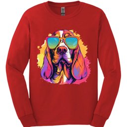 Basset Hound Top Dog Long Sleeve Shirt Gift For Dog Lover