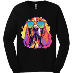 Basset Hound Top Dog Long Sleeve Shirt Gift For Dog Lover