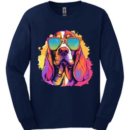 Basset Hound Top Dog Long Sleeve Shirt Gift For Dog Lover