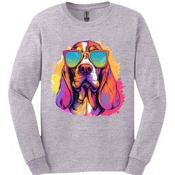 Basset Hound Top Dog Long Sleeve Shirt Gift For Dog Lover