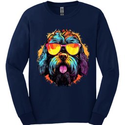 Black Russian Terrier Top Dog Long Sleeve Shirt Gift For Dog Lover