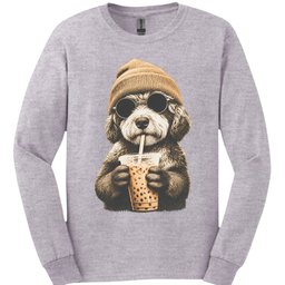 Bernedoodle Hipster Dog Long Sleeve Shirt Gift For Dog Lover