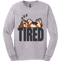 Basset Hound Tired Dog Long Sleeve Shirt Gift For Dog Lover