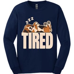 American Foxhound Tired Dog Long Sleeve Shirt Gift For Dog Lover
