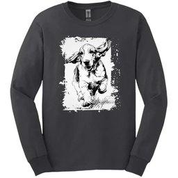 Basset Hound Running Dog Long Sleeve Tee Gift For Dog Lover