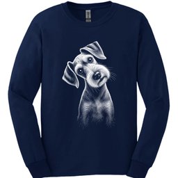 Bedlington Terrier Tilted Dog Long Sleeve Shirt Gift For Dog Lover