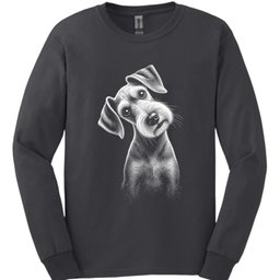 Bedlington Terrier Tilted Dog Long Sleeve Shirt Gift For Dog Lover