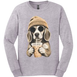 Beagle Hipster Dog Long Sleeve Shirt Gift For Dog Lover