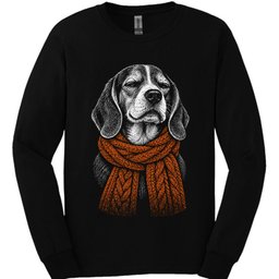 Beagle Winter Dog Long Sleeve Shirt Gift For Dog Lover