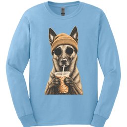 Belgian Malinois Hipster Dog Long Sleeve Shirt Gift For Dog Lover