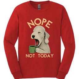 Bedlington Terrier Not Today Long Sleeve Shirt Gift For Dog Lover