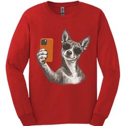 Basenji Selfie Dog Long Sleeve Shirt Gift For Dog Lover