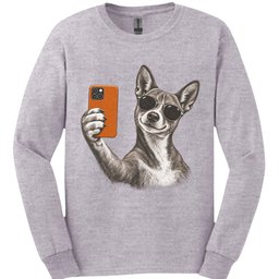 Basenji Selfie Dog Long Sleeve Shirt Gift For Dog Lover