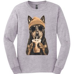 Beauceron Hipster Dog Long Sleeve Shirt Gift For Dog Lover