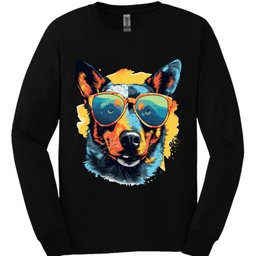 Australian Cattle Top Dog Long Sleeve Shirt Gift For Dog Lover