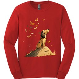 Basset Hound Fall Dog Long Sleeve Shirt Gift For Dog Lover