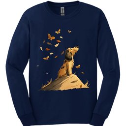 Basset Hound Fall Dog Long Sleeve Shirt Gift For Dog Lover
