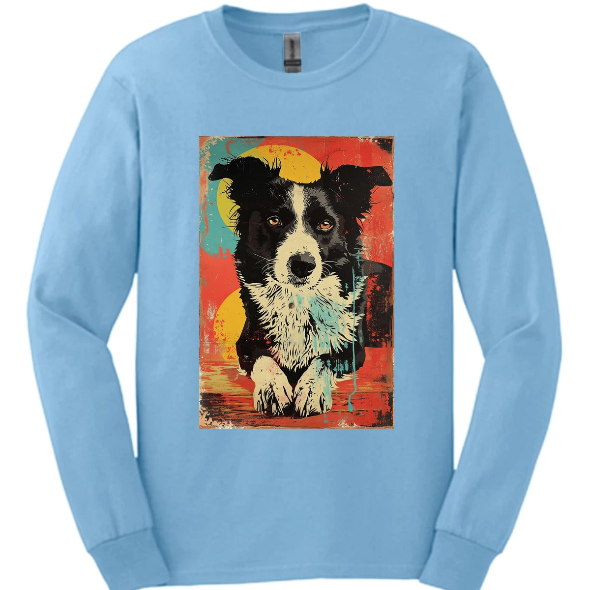 Border Collie Punk Dog Long Sleeve Shirt Gift For Dog Lover