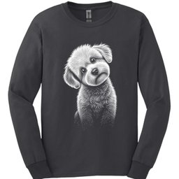 Bichon Frise Tilted Dog Long Sleeve Shirt Gift For Dog Lover