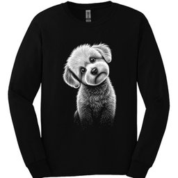 Bichon Frise Tilted Dog Long Sleeve Shirt Gift For Dog Lover