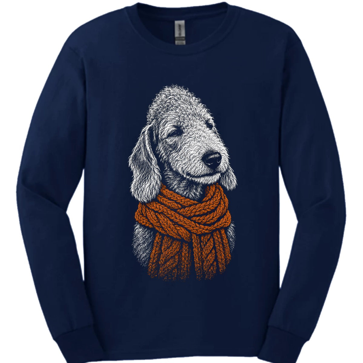 Bedlington Terrier Winter Dog Long Sleeve Shirt Gift For Dog Lover