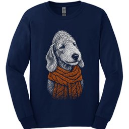 Bedlington Terrier Winter Dog Long Sleeve Shirt Gift For Dog Lover