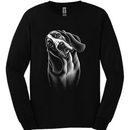 Basset Hound Tilted Dog Long Sleeve Shirt Gift For Dog Lover