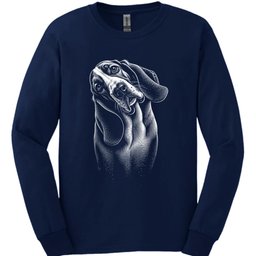 Basset Hound Tilted Dog Long Sleeve Shirt Gift For Dog Lover