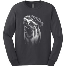 Basset Hound Tilted Dog Long Sleeve Shirt Gift For Dog Lover