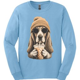 Basset Hound Hipster Dog Long Sleeve Shirt Gift For Dog Lover