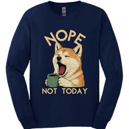 Akita Not Today Long Sleeve Shirt Gift For Dog Lover