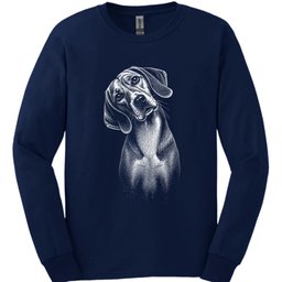American Foxhound Tilted Dog Long Sleeve Shirt Gift For Dog Lover