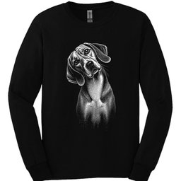 American Foxhound Tilted Dog Long Sleeve Shirt Gift For Dog Lover