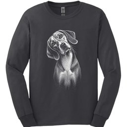 American Foxhound Tilted Dog Long Sleeve Shirt Gift For Dog Lover