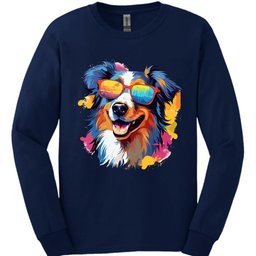 Australian Shepherd Top Dog Long Sleeve Shirt Gift For Dog Lover