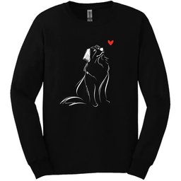 Bernese Mountain Dog Sketch Dog Long Sleeve Tee Gift For Dog Lover
