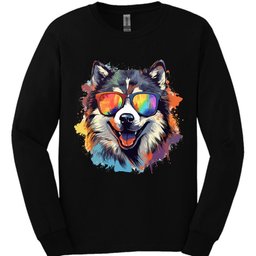 Alaskan Malamute Top Dog Long Sleeve Shirt Gift For Dog Lover