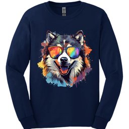 Alaskan Malamute Top Dog Long Sleeve Shirt Gift For Dog Lover