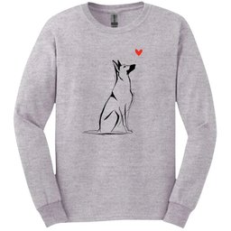 Belgian Malinois Sketch Dog Long Sleeve Tee Gift For Dog Lover