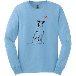 Belgian Malinois Sketch Dog Long Sleeve Tee Gift For Dog Lover