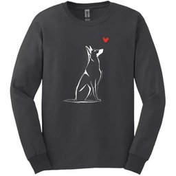 Belgian Malinois Sketch Dog Long Sleeve Tee Gift For Dog Lover