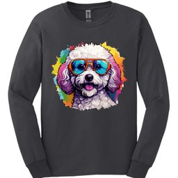 Bichon Frise Top Dog Long Sleeve Shirt Gift For Dog Lover