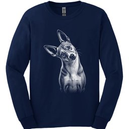 Basenji Tilted Dog Long Sleeve Shirt Gift For Dog Lover