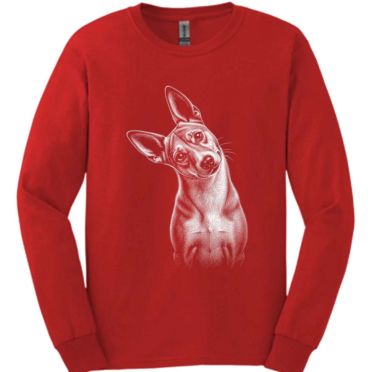 Basenji Tilted Dog Long Sleeve Shirt Gift For Dog Lover