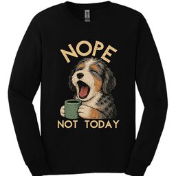 Aussiedoodle Not Today Long Sleeve Shirt Gift For Dog Lover