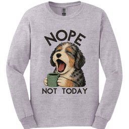 Aussiedoodle Not Today Long Sleeve Shirt Gift For Dog Lover