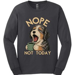 Aussiedoodle Not Today Long Sleeve Shirt Gift For Dog Lover